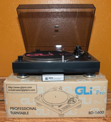 GLi Pro BD-1600 Professional Turntable With Original Box