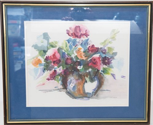 Mary Ann Pierce Flower Medley Watercolor Signed