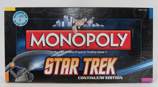 2009 Monopoly Star Trek Continuum Edition New