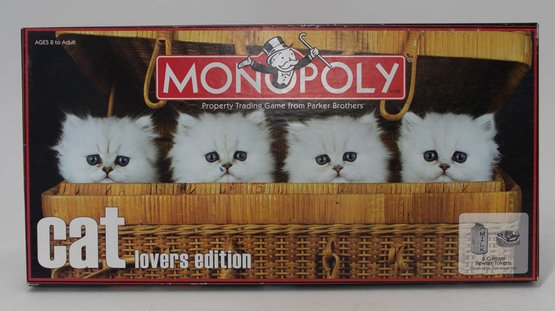 2007 Monopoly Cat Lovers Edition New