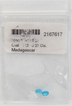 Neon Apatite 4x3 Loose Gemstone .27 Cts. Madagascar