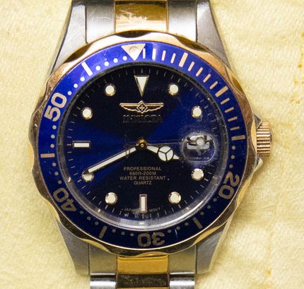 Invicta 8935 Blue Face Men's Two Tone Watch