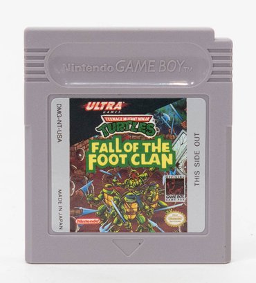 1990 Fall Of The Foot Clan Nintendo Game Boy Game With Case