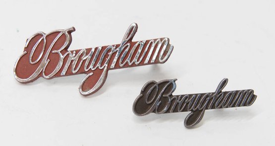 1980s Cadillac Broughman Emblem Scripts