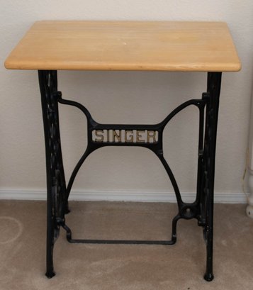 Re Purposed Antique Singer Sewing Machine Steel Base With Removable Top