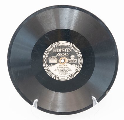 Edison Record ' Strumming The Blues Away' And ' Deed I Do' Circa. 1920s