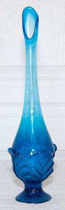 1960s Viking Bluenique Petal Swung Vase