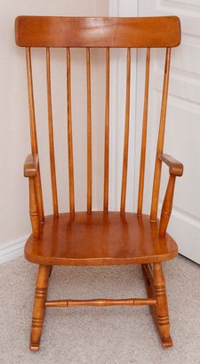 Vintage Maple Stenciled Rocking Chair