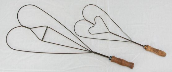 Primitive Heart Shaped Rug Beaters