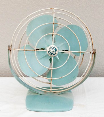 1950s GE Turquoise Personal Fan