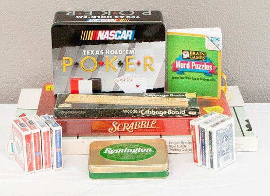 Lot Of Board Games And Cards