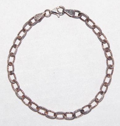 6' Chain Link Sterling Bracelet 4.18g