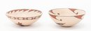 3' Polychrome Native Hand Painted Pottery Small Cup Dishes Fish Design