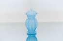 5' Fenton Blue Pulled Beaded Vase