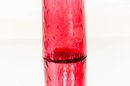 10.5' Fenton Country Cranberry Cylinder Vase