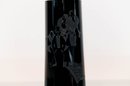 10.25' Fenton Black Sophisticated Lady Cylinder Vase #2