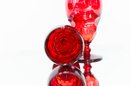 1930s Fenton Georgian Ruby Red Goblets (2)