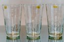 4' Pressed Glass Wildlife Juice Glasses