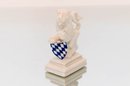 3.5' Vintage Nymphenburg  Porcelain Heraldic Lion