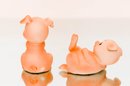 3' Lefton Porcelain Pig Figurines