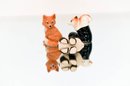 Fox, Panda And Squirrel In Boot Figurines