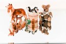 Collie, Cats, Horse And Monkey  Figurines