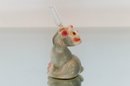 1950s Porcelain Mouse 1 Minute Hourglass Timer