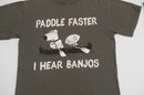 Family Guy 2010 Stewie And Brian Grey ' Paddle Faster' And Stewie Green T-shirts