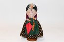 12' Santon De Aubagne Terra Cotta Folk Art Old Lady Doll