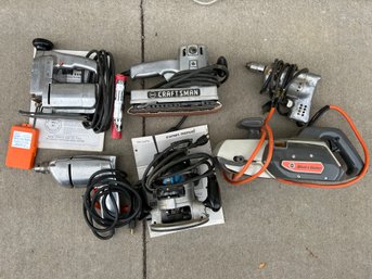 Vintage, Craftsman Power Tools, Saber, Saw Sander Power, Drill And Router (will Not Ship)