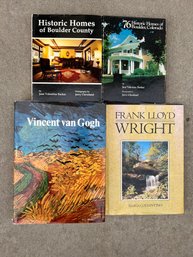 Vintage Art And Coffee Table Books, Including Frank Lloyd Wright And Historic Homes Of Boulder, Colorado