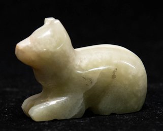 Green Jadeite Cat Figurine