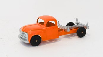 1950s Hubley Orange Stake Truck #458 7'