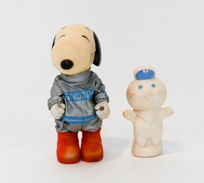 Vintage Astronaut Snoopy And Fresh Family Vinyl Dolls