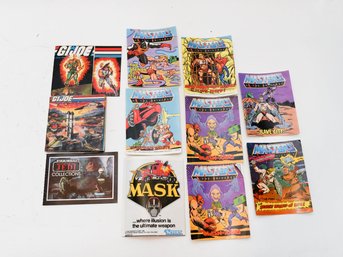 1980s G.I. Joe, Mask, Star Wars And Masters Of The Universe Booklets