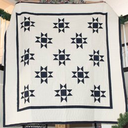 Blue And White Ohio Stars Quilt