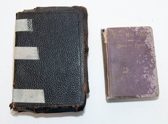 Early 1900s Teacher's Bible And Young Man's Book Of Prose