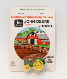 ERTL John Deere Historicals Blueprint Miniature Of 1914