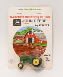 ERTL John Deere Historicals Blueprint Miniature Of 1939