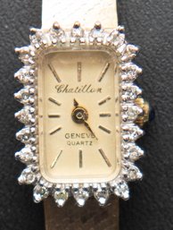Chatillon Genve Quartz 5 Jewels Swiss Ladies Gold Tone Watch