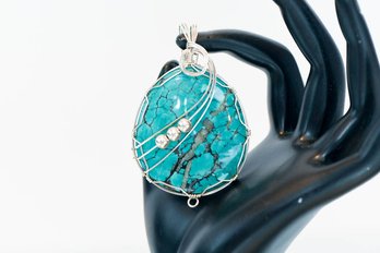 Denver Artist Turquoise Pendant