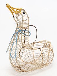 Vintage Wire Goose Egg Basket