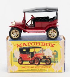 1960s Lesney Matchbox Models Of Yesteryear 1911 Model T Ford With Original Box 1/64 Scale