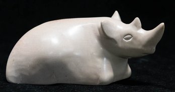 Carved Stone Soapstone Rhino