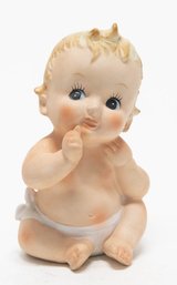 Vintage Bisque Porcelain Piano Baby Coin Bank