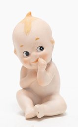 Kewpie Lefton Porcelain Bisque Baby Figurine