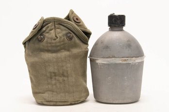 WWII US Army Aluminum Canteen
