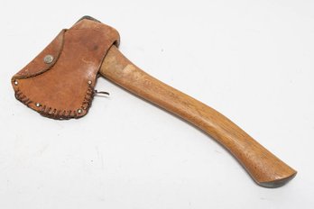 1950s Boy Scouts Genuine Plumb Hatchet With Leather Sheath