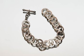 Sterling Silver Circle Chain Bracelet