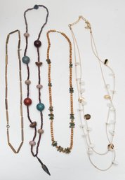 Lot Of Natural Color Boho Necklaces